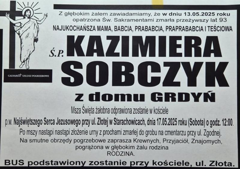 Kazimiera  Sobczyk z d. Grdyń