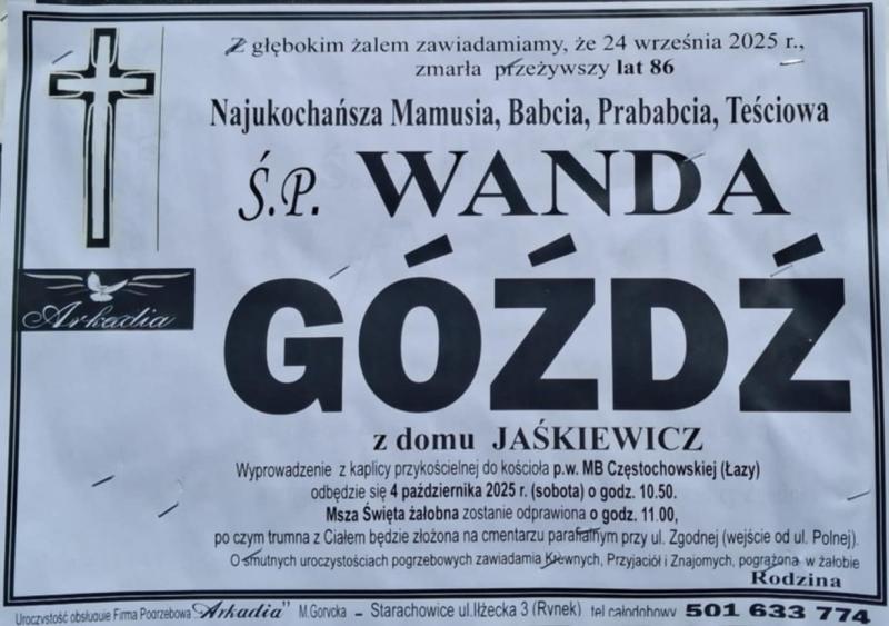 Wanda Góźdź z d. Jaśkiewicz