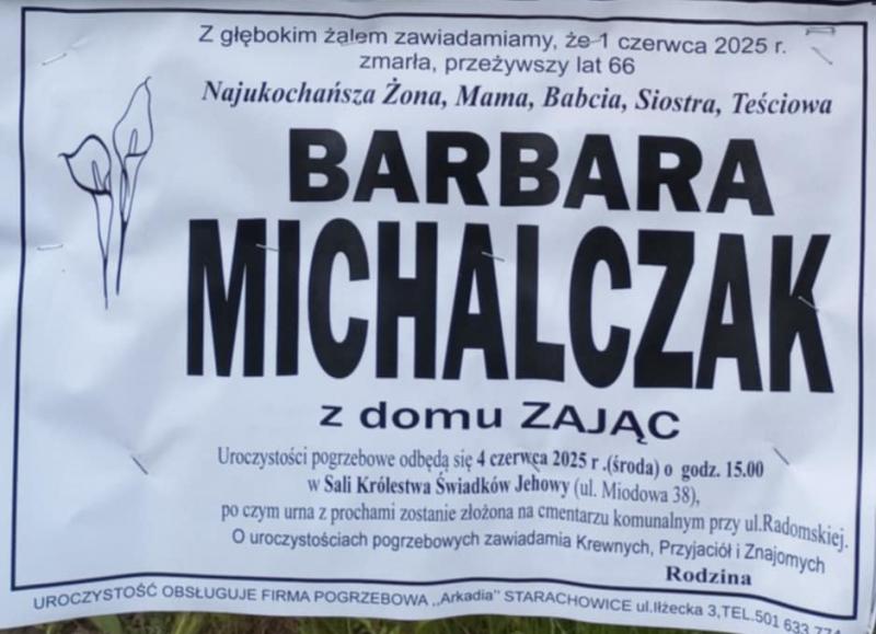 Barbara Michalczak z d. Zając