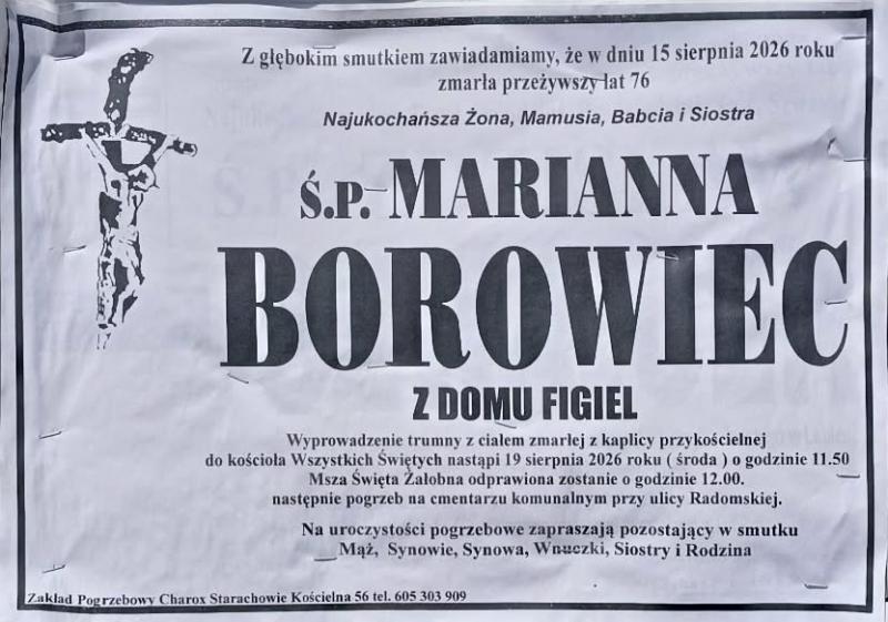 Marianna  Borowiec z d. Figiel
