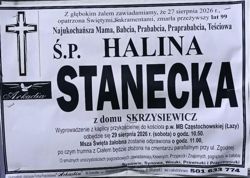 Halina  Stanecka z d. Skrzysiewicz