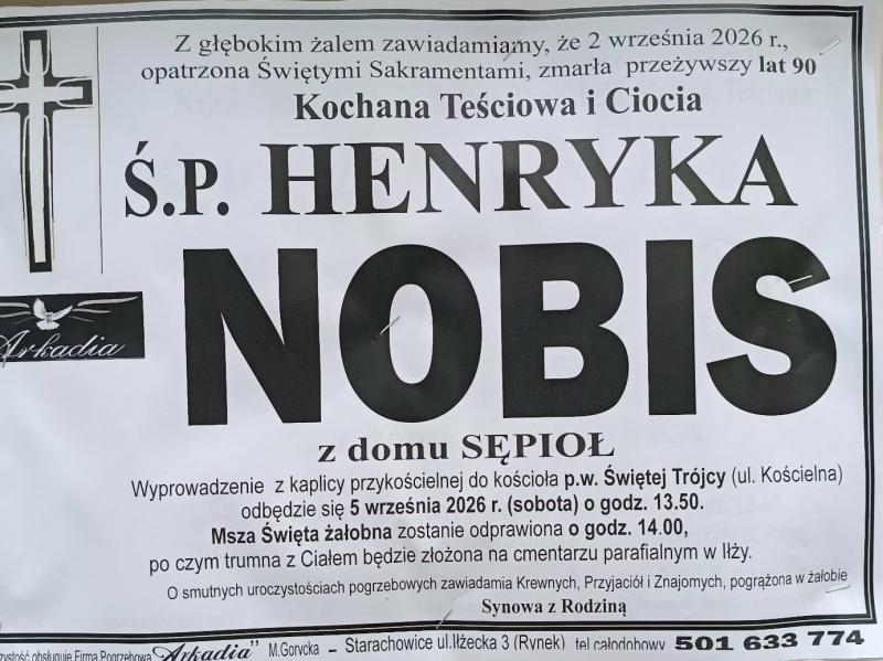 Henryka  Nobis z d. Sępioł