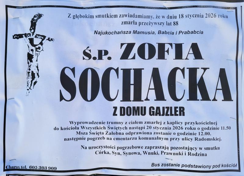 Zofia Sochacka z d. Gajzler