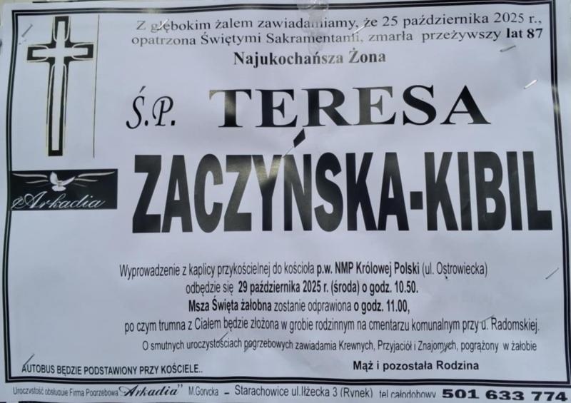 Teresa  Zaczyńska-Kibil