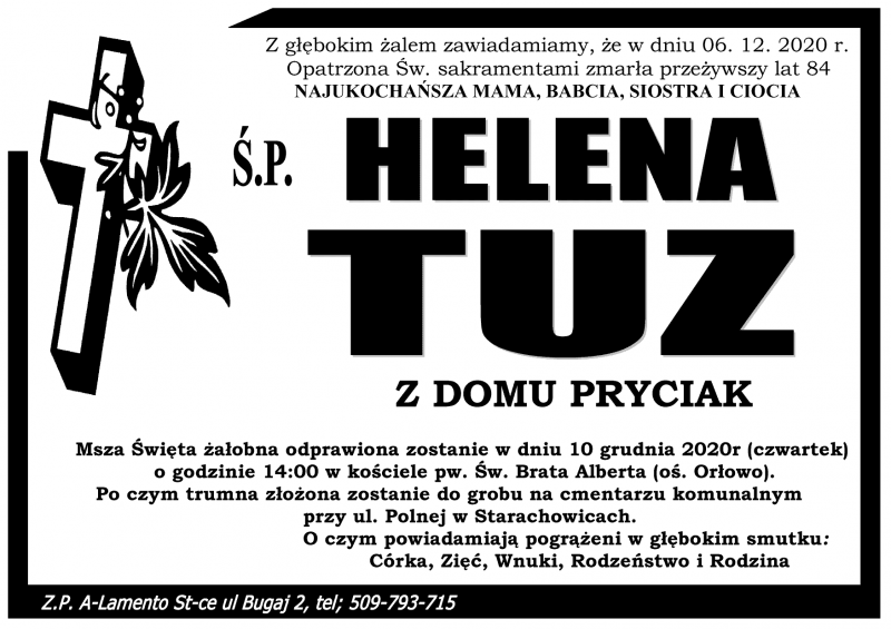 Helena Tuz z domu Pryciak