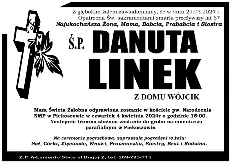 Danuta  Linek z d. Wójcik