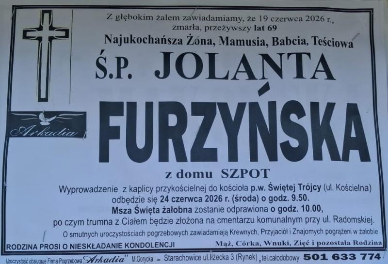 Jolanta  Furzyńska z d. Szpot
