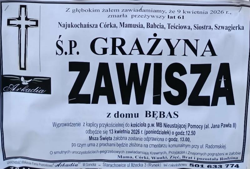 Grażyna  Zawisza z d. Bębas
