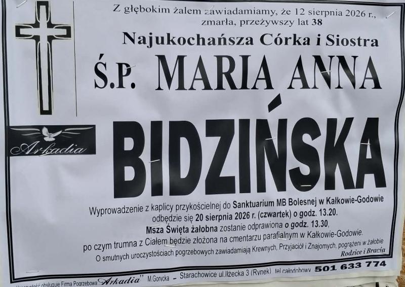 Maria Anna  Bidzińska