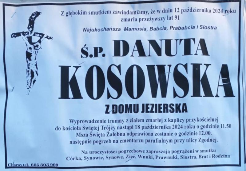 Danuta  Kosowska z d. Jezierska