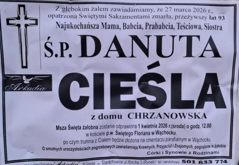 Danuta  Cieśla z d. Chrzanowska