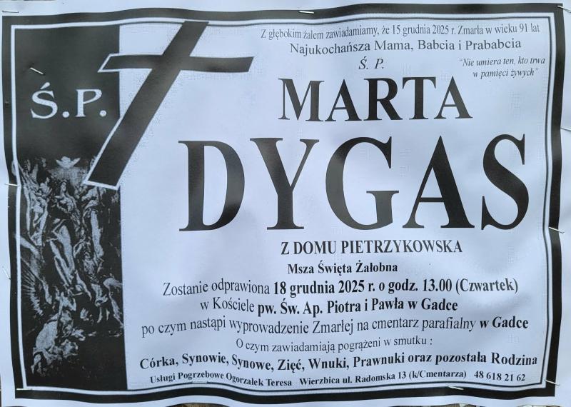 Marta  Dygas z d. Pietrzykowska