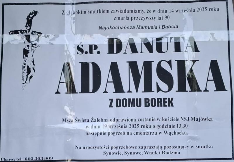 Danuta  Adamska z d. Borek