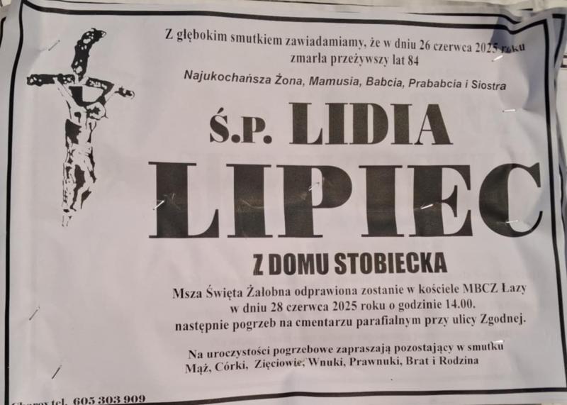 Lidia  Lipiec z d. Stobecka
