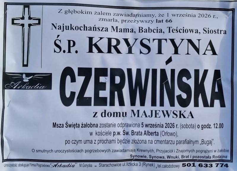Krystyna  Czerwińska z d. Majewska