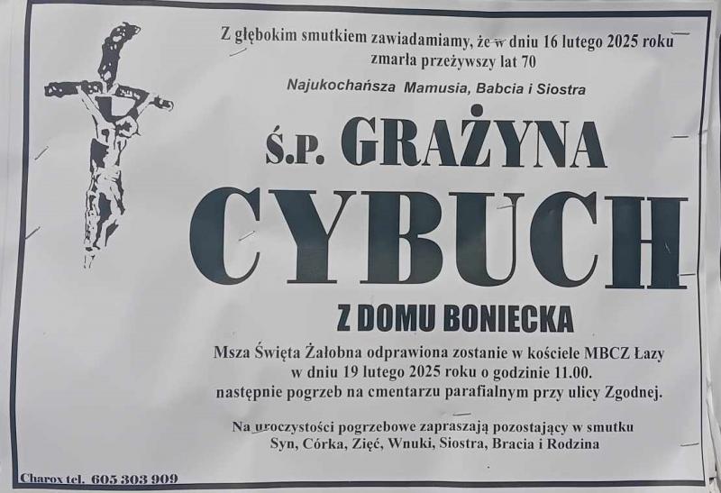 Grażyna  Cybuch z d. Boniecka