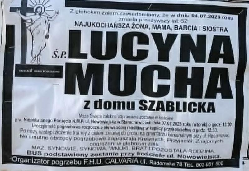 Lucyna  Mucha z d. Szablicka