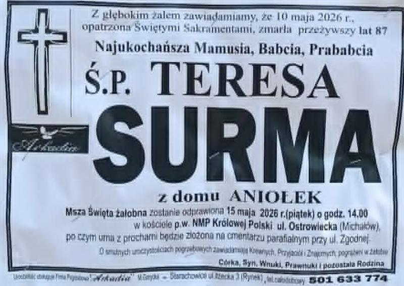 Teresa  Surma z d. Aniołek