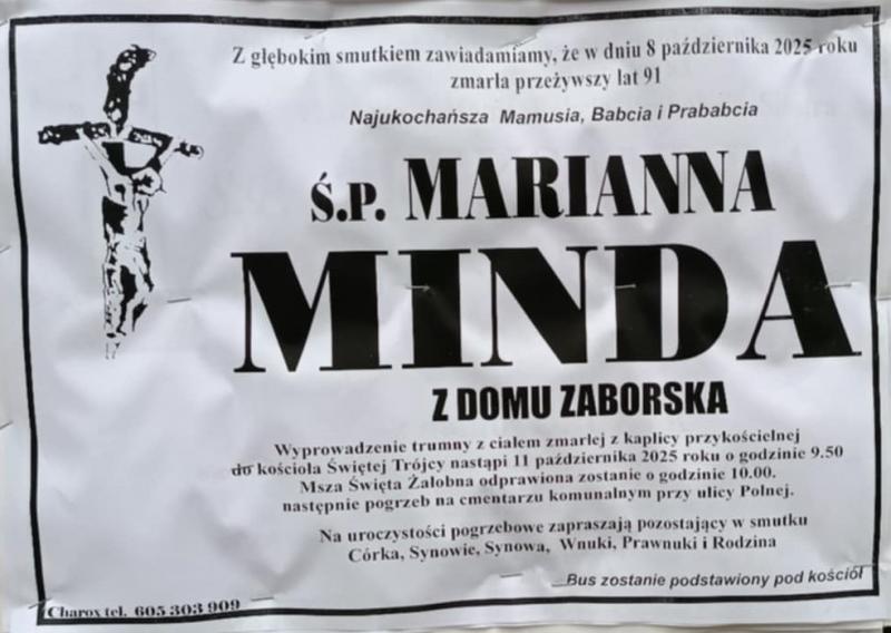 Marianna  Minda z d. Zaborska