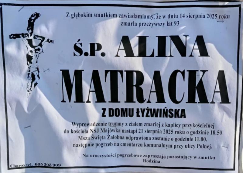 Alina  Martacka z d. Łyżwińska