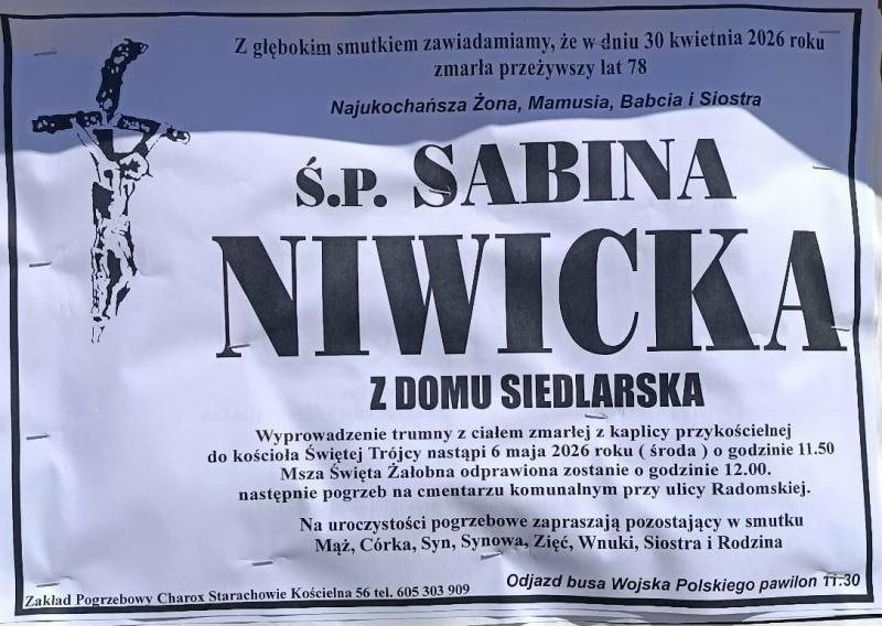 Sabina  Niwicka z d. Siedlarska 
