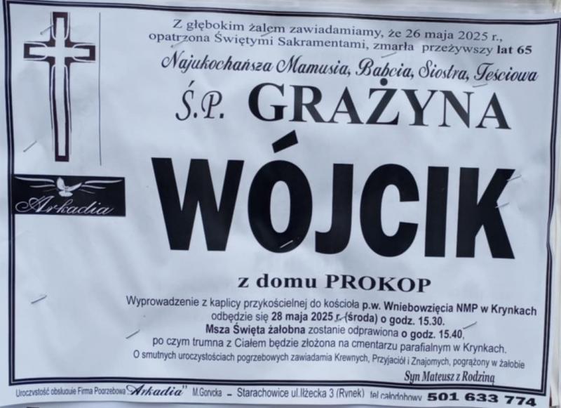 Grażyna  Wójcik z d. Prokop