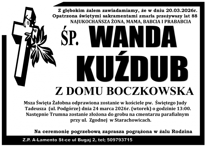  Wanda  Kuźdub z d. Boczkowska