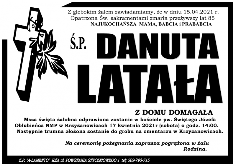 Danuta Latała z d. Domagała
