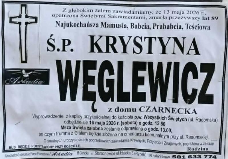 Krystyna  Węglewicz z d. Czarnecka