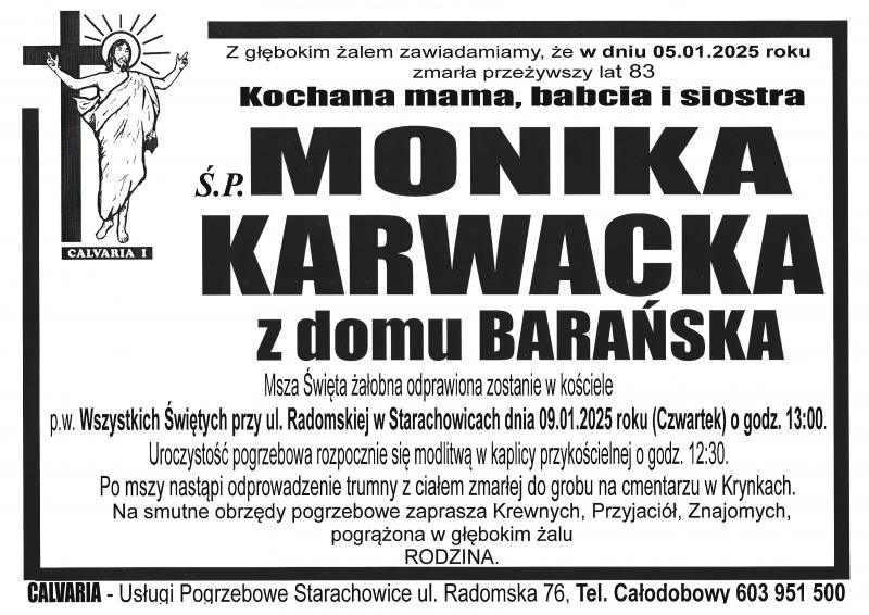 Monika  Karwacka z d. Barańska