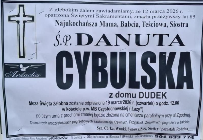 Danuta  Cybulska z d. Dudek