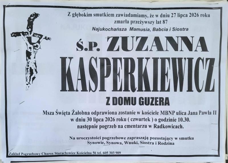 Zuzanna Kasperkiewicz z d. Guzera