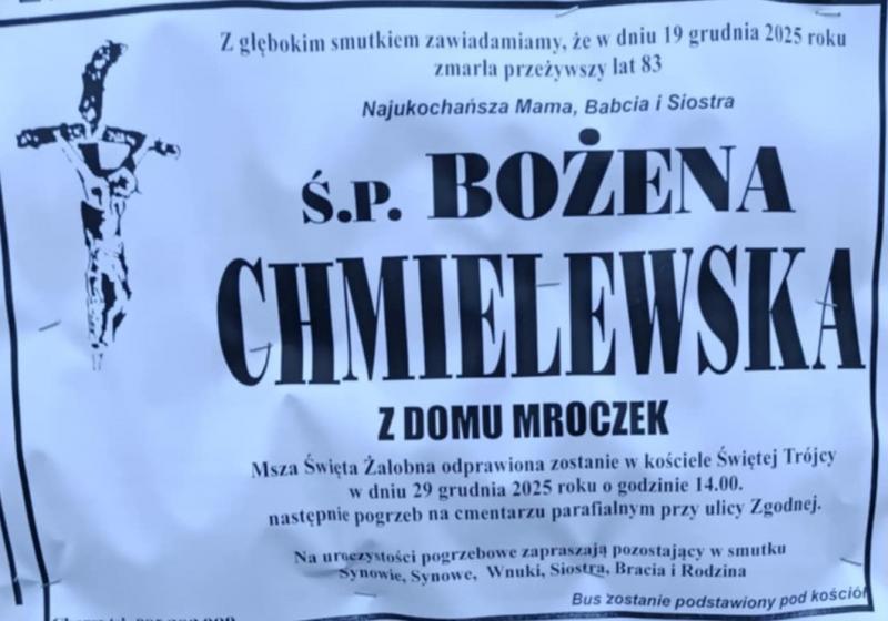 Bożena  Chmielewska z d. Mroczek