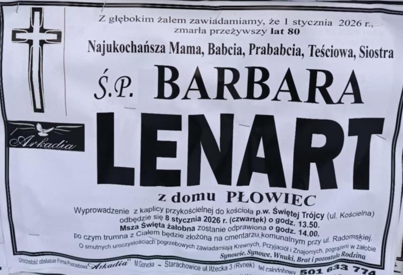 Barbara  Lenart z d. Płowiec