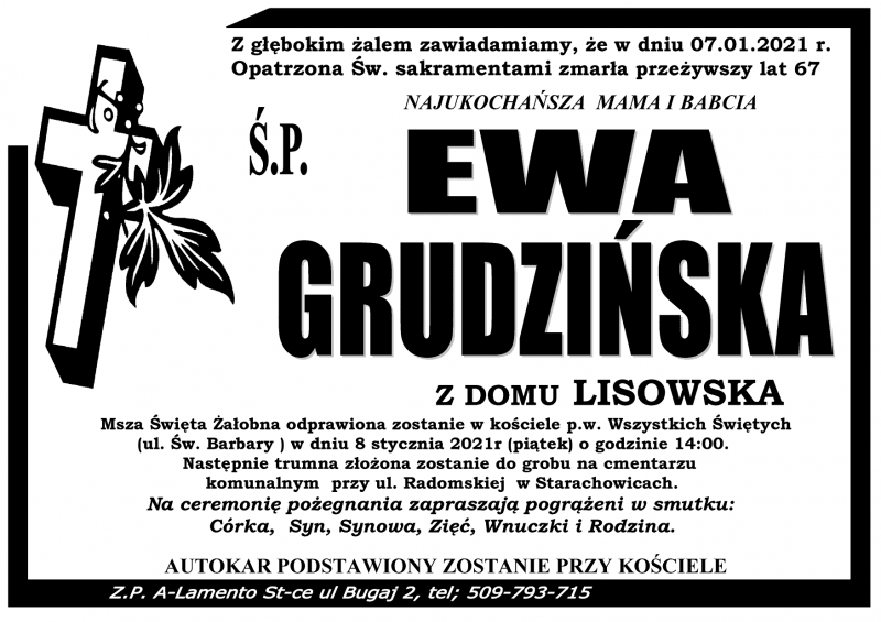 Ewa Grudzińska z domu Lisowska
