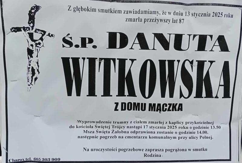 Danuta  Witkowska z d. Mączka
