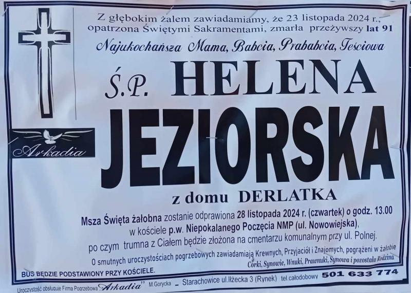 Helena  Jeziorska z d. Derlatka