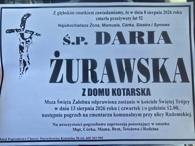 Daria  Żurawska z d. Kotarska