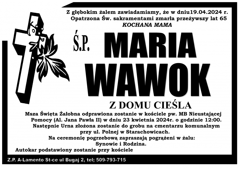Maria  Wawok z d. Cieśla
