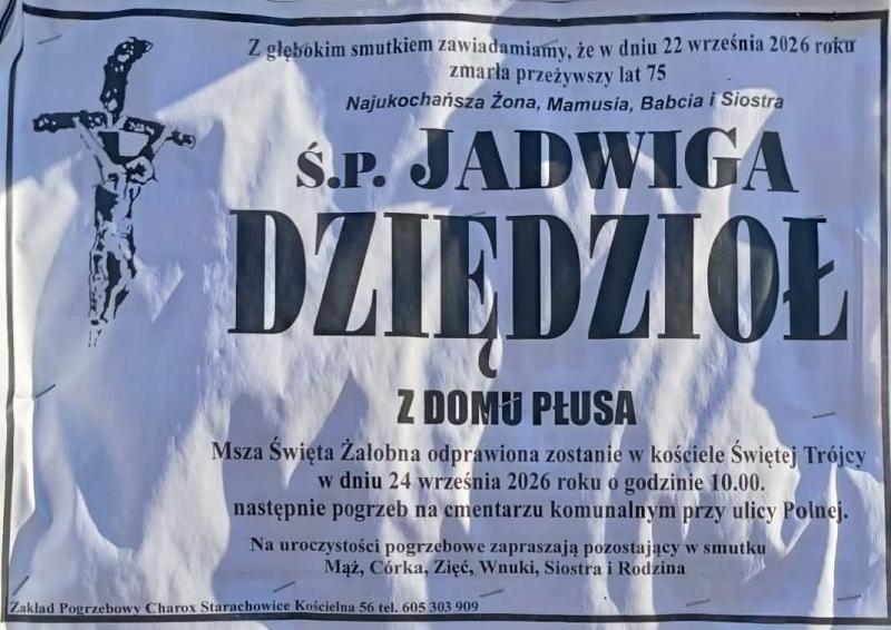 Jadwiga  Dziędzioł z d. Płusa