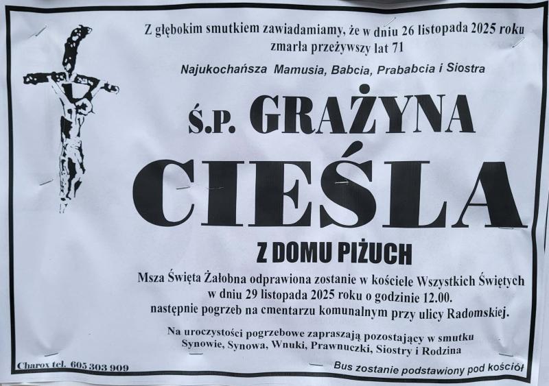 Grażyna  Cieśla z d. Piżuch