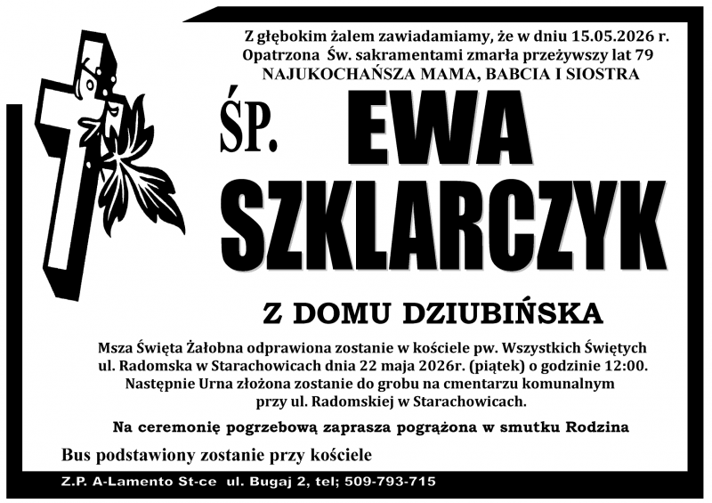Ewa  Szklarczyk z d. Dziubińska