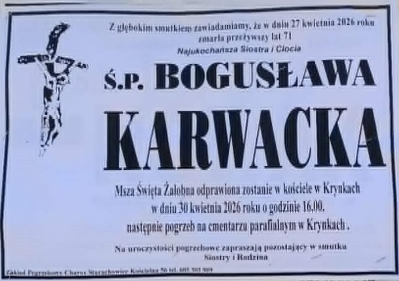 Bogusława  Karwacka