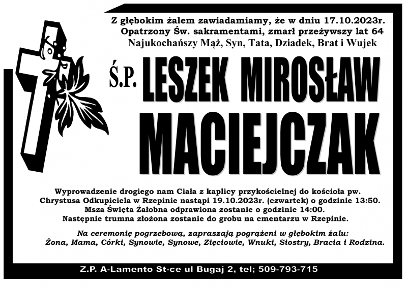 Leszek Mirosław  Maciejczak