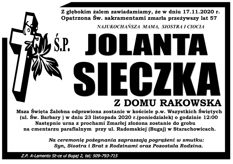Jolanta Sieczka z domu Rakowska