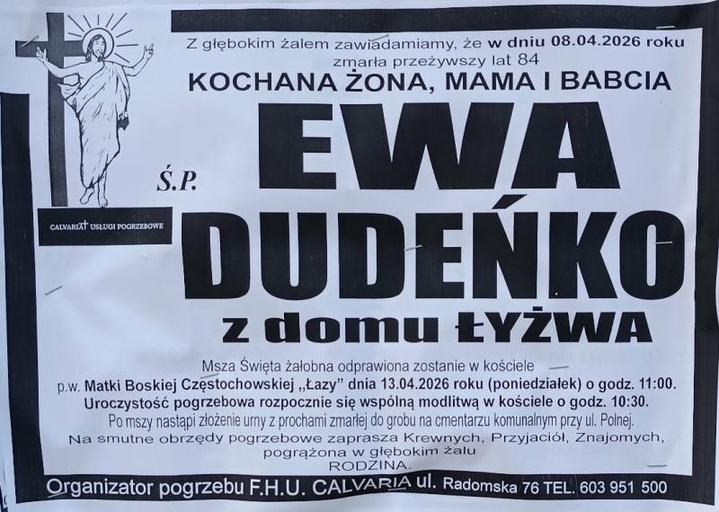 Ewa  Dudeńko z d. Łyżwa