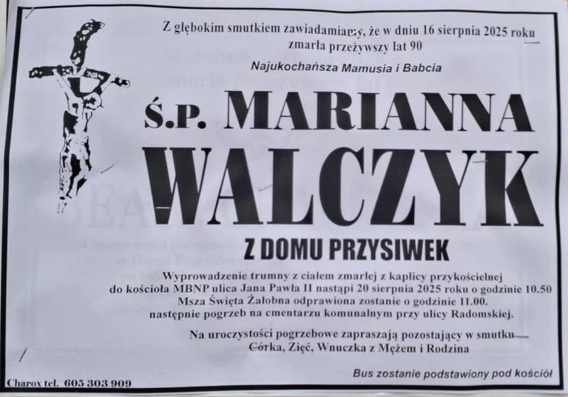 Marianna  Walczyk z d. Przysiwek