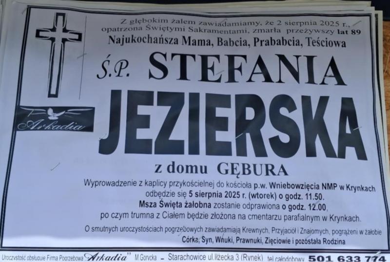 Stefania  Jezierska z d. Gębura