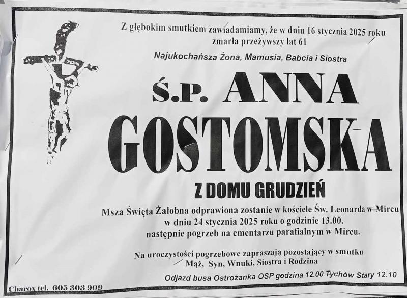 Anna  Gostomska z d. Grudzień