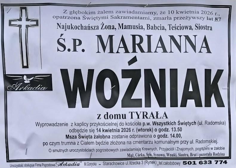 Marianna  Woźniak z d. Tyrała